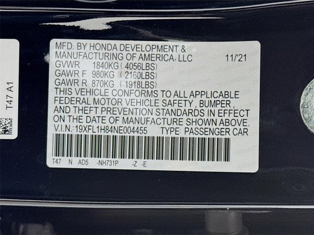 2022 Honda Civic Sport Touring