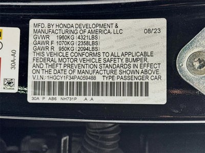 2023 Honda Accord EX