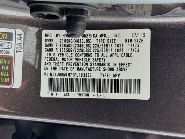 2015 Honda CR-V EX-L