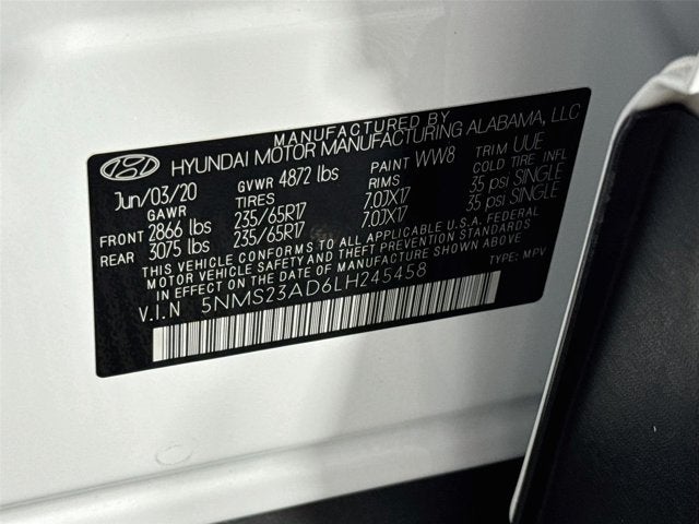 2020 Hyundai Santa Fe SE
