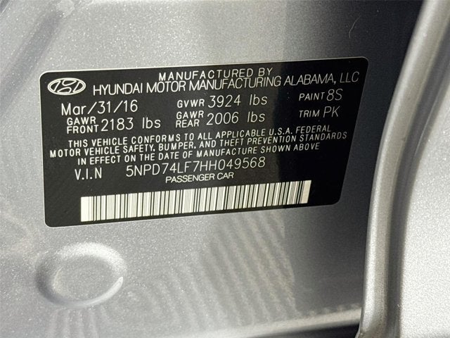 2017 Hyundai Elantra SE