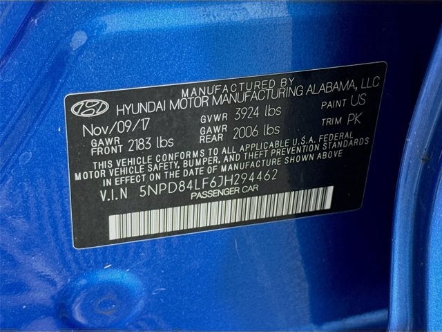 2018 Hyundai Elantra Value Edition