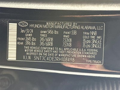 2024 Hyundai Santa Cruz SEL
