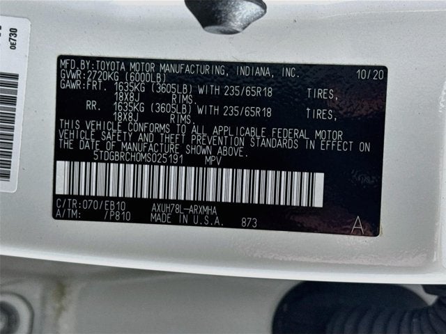 2021 Toyota Highlander Hybrid XLE