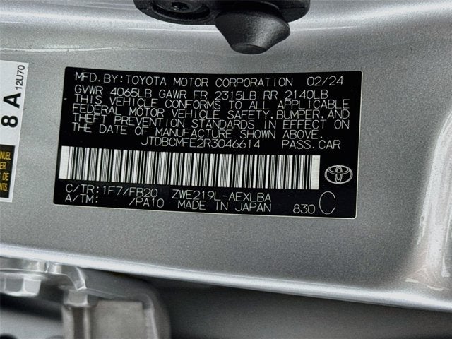 2024 Toyota Corolla Hybrid LE