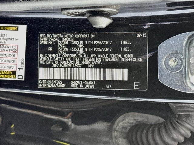 2016 Toyota 4Runner Base