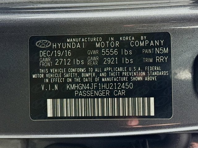 2017 Genesis G80 5.0 Ultimate