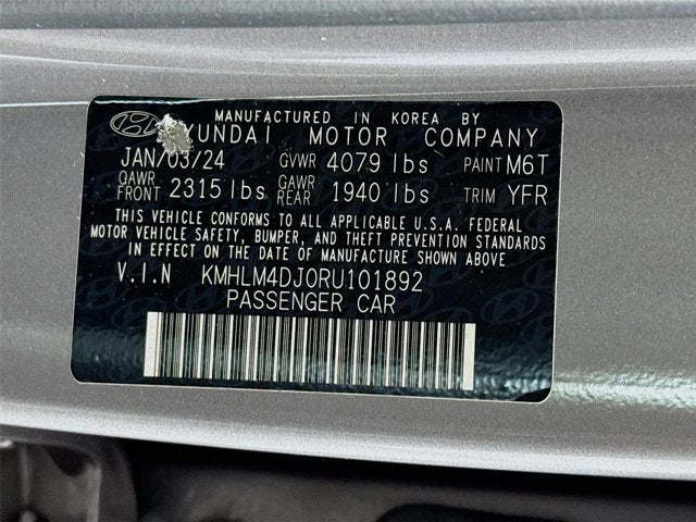 2024 Hyundai Elantra Hybrid Blue