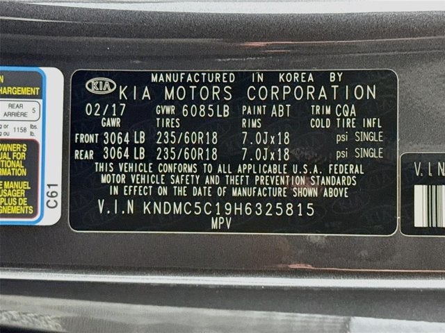 2017 Kia Sedona SX