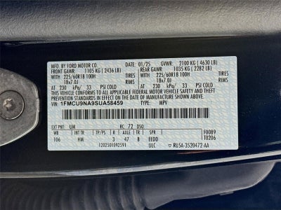 2025 Ford Escape ST-Line Select