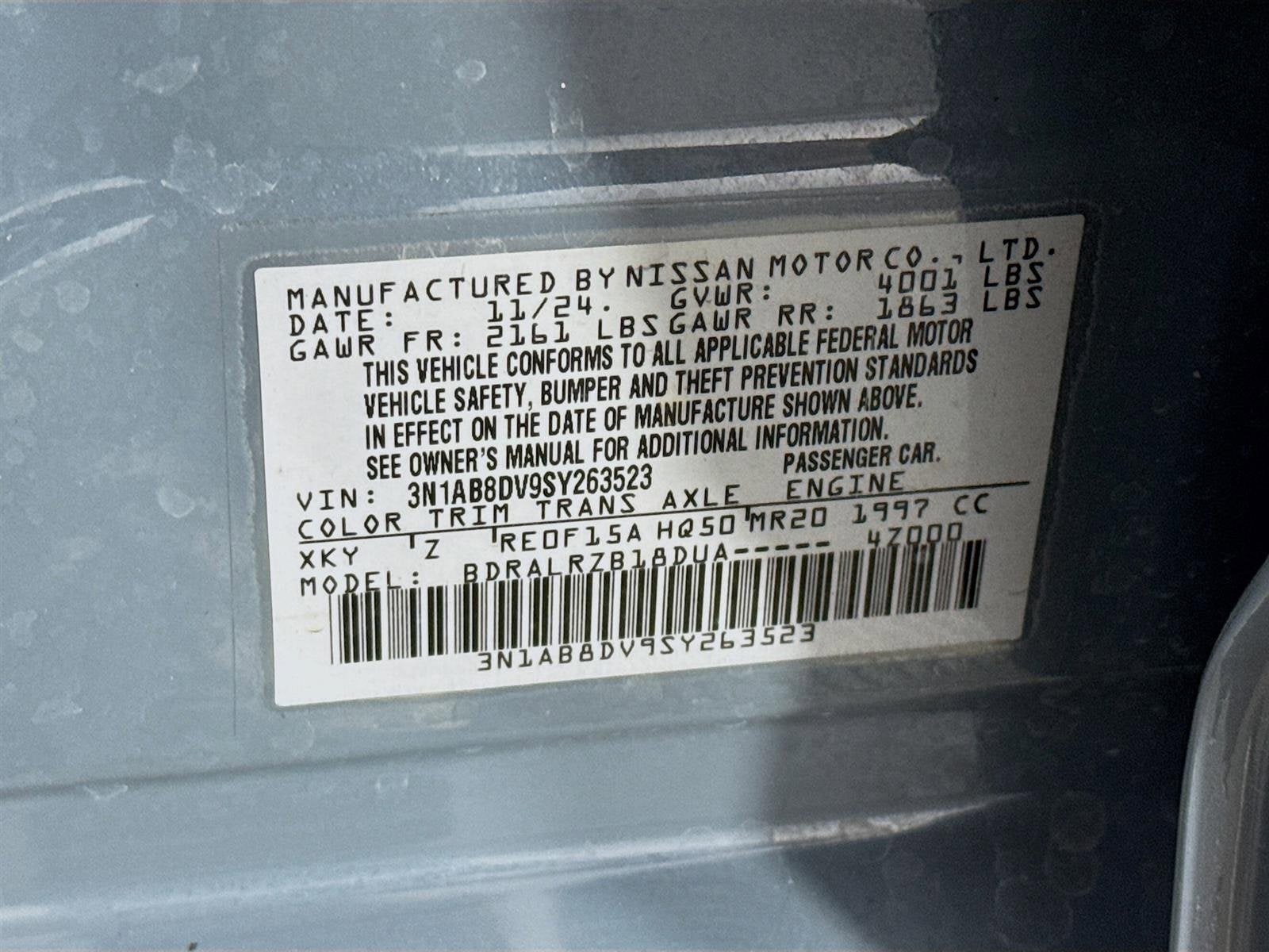 2025 Nissan Sentra SR