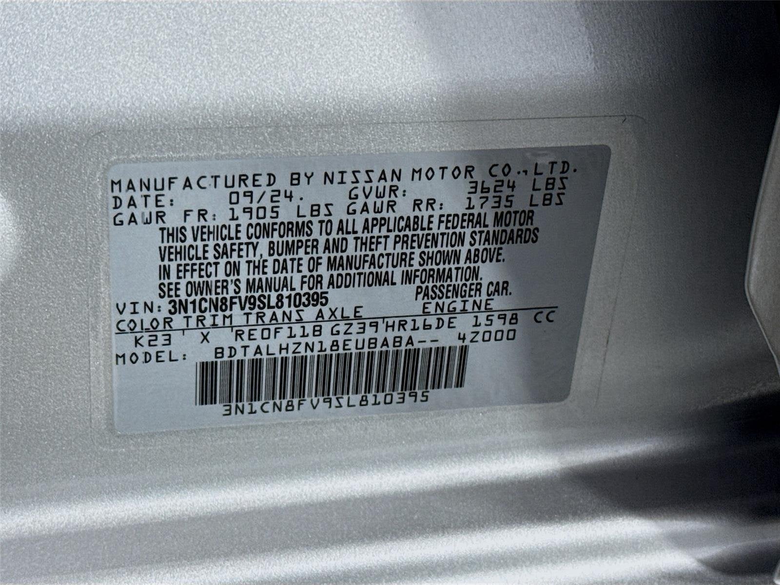 2025 Nissan Versa SR