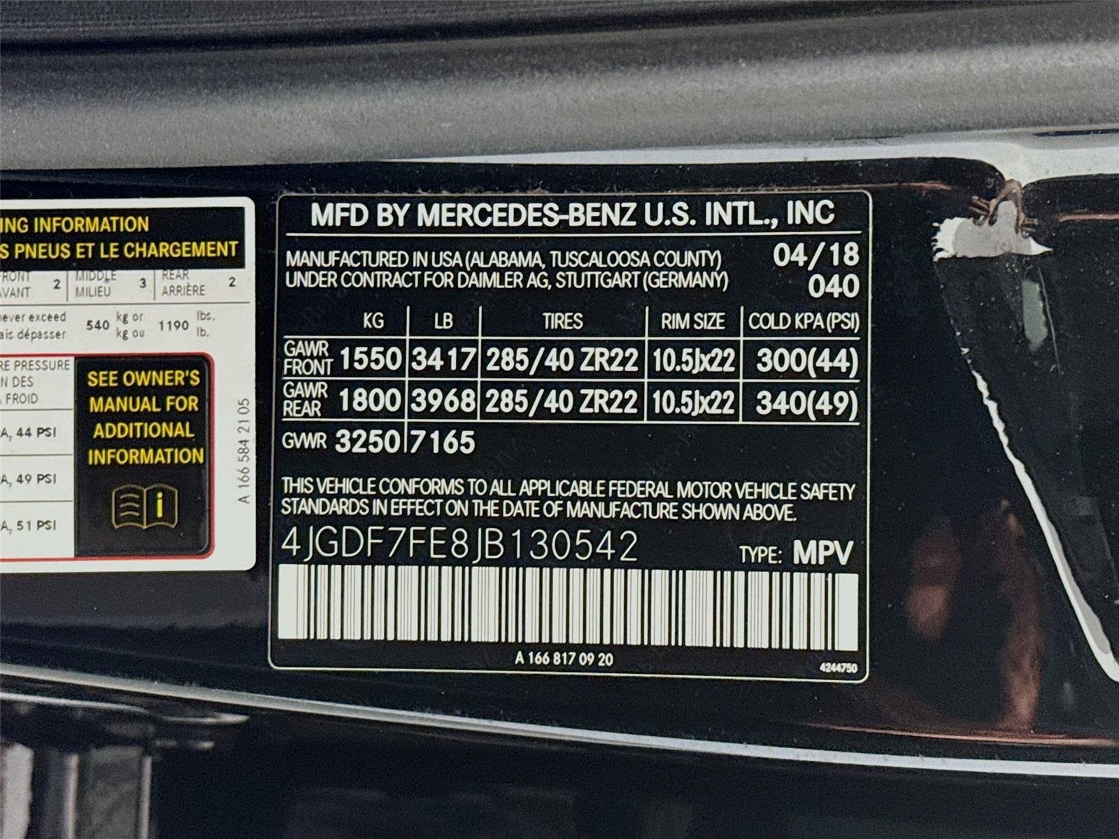 2018 Mercedes-Benz GLS AMG® GLS 63 4MATIC®