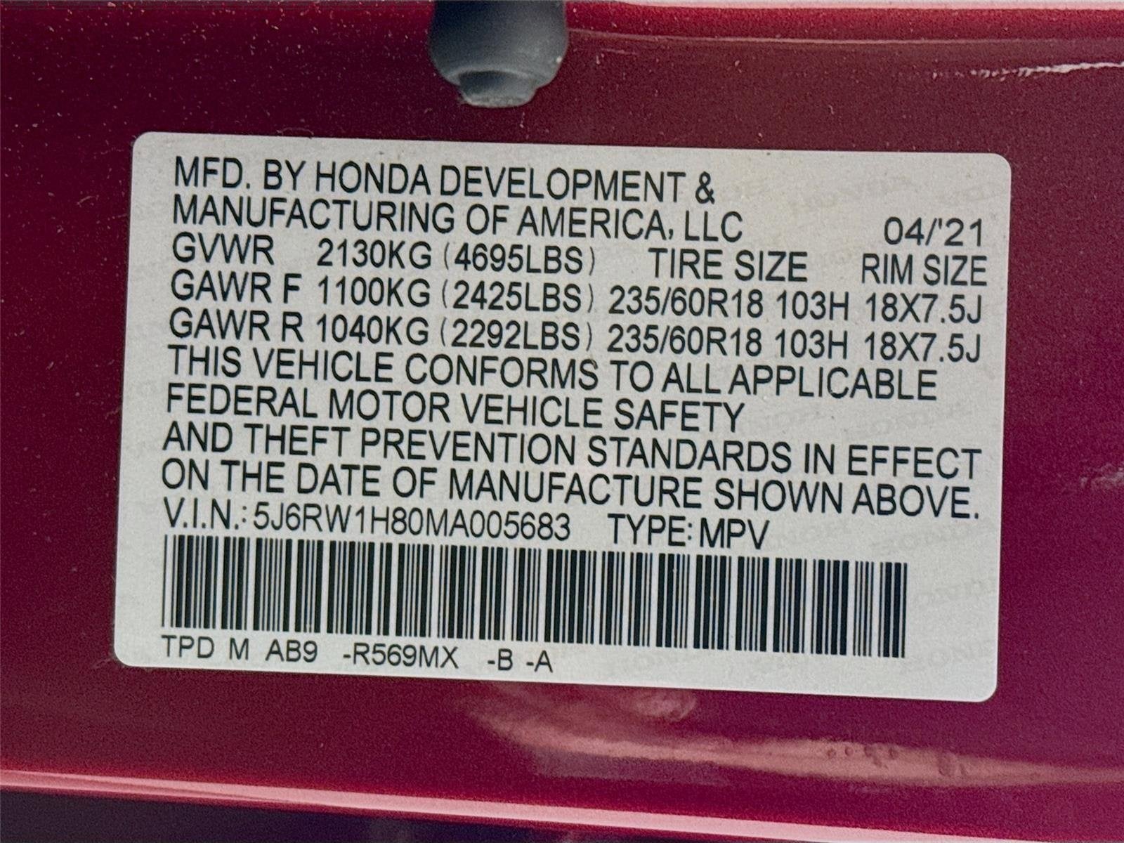 2021 Honda CR-V EX-L