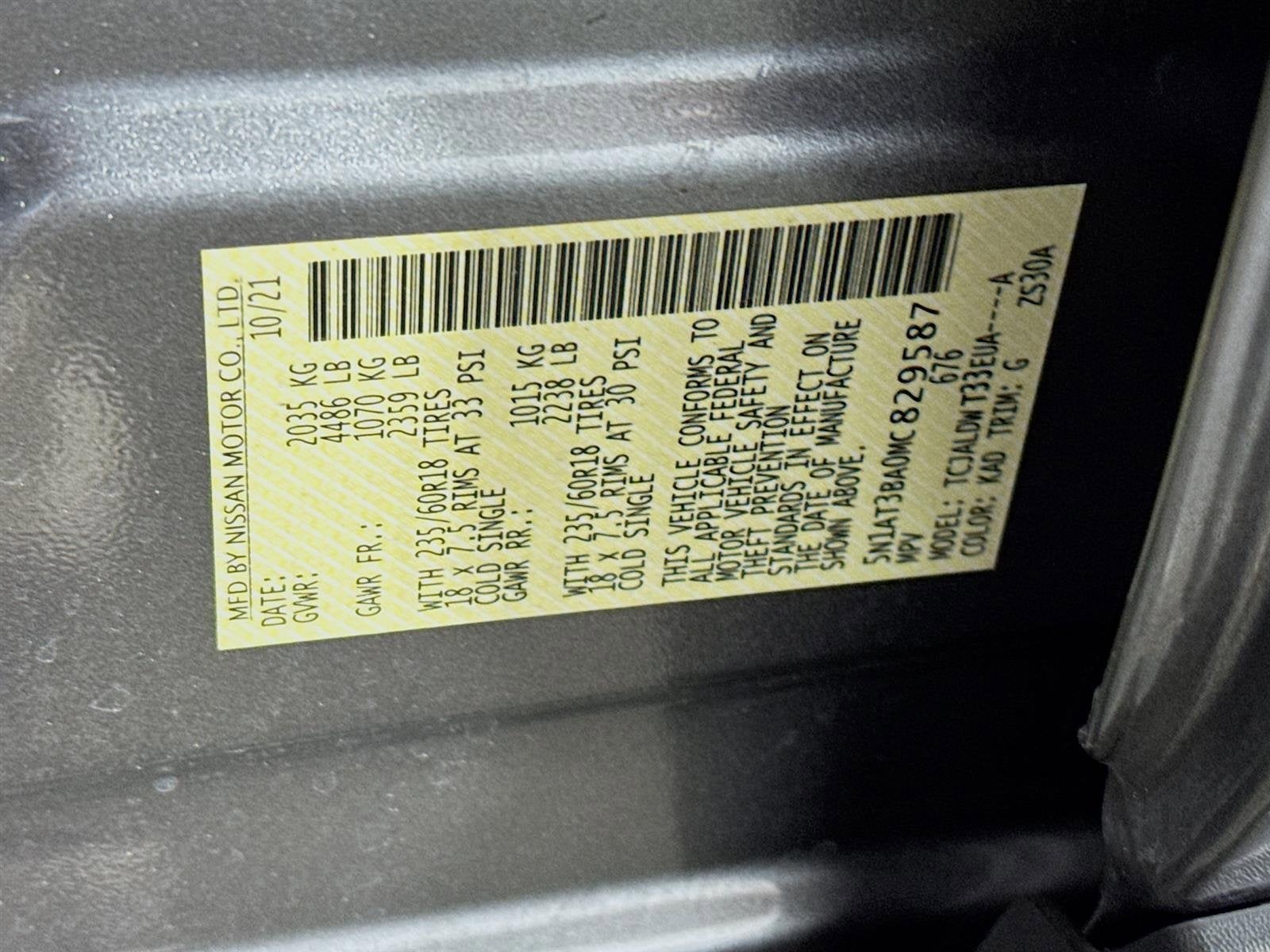 2021 Nissan Rogue SV