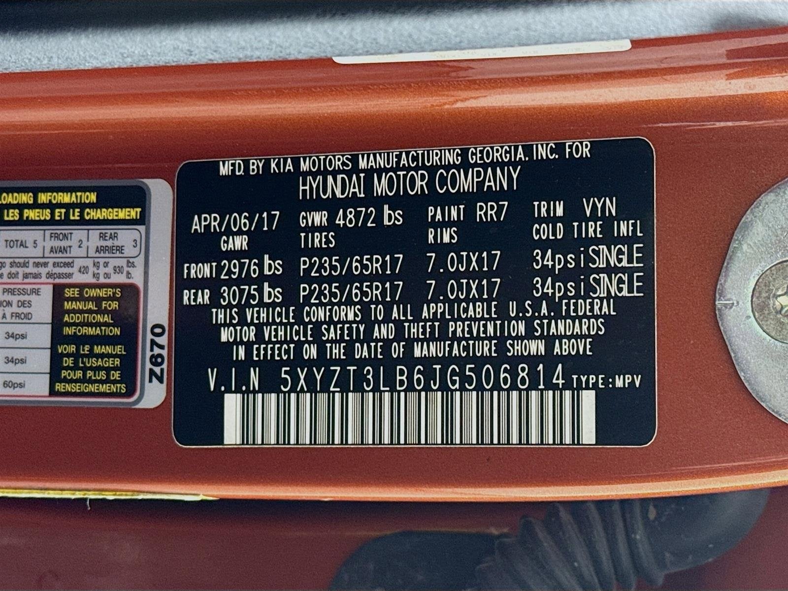 2018 Hyundai Santa Fe Sport 2.4L