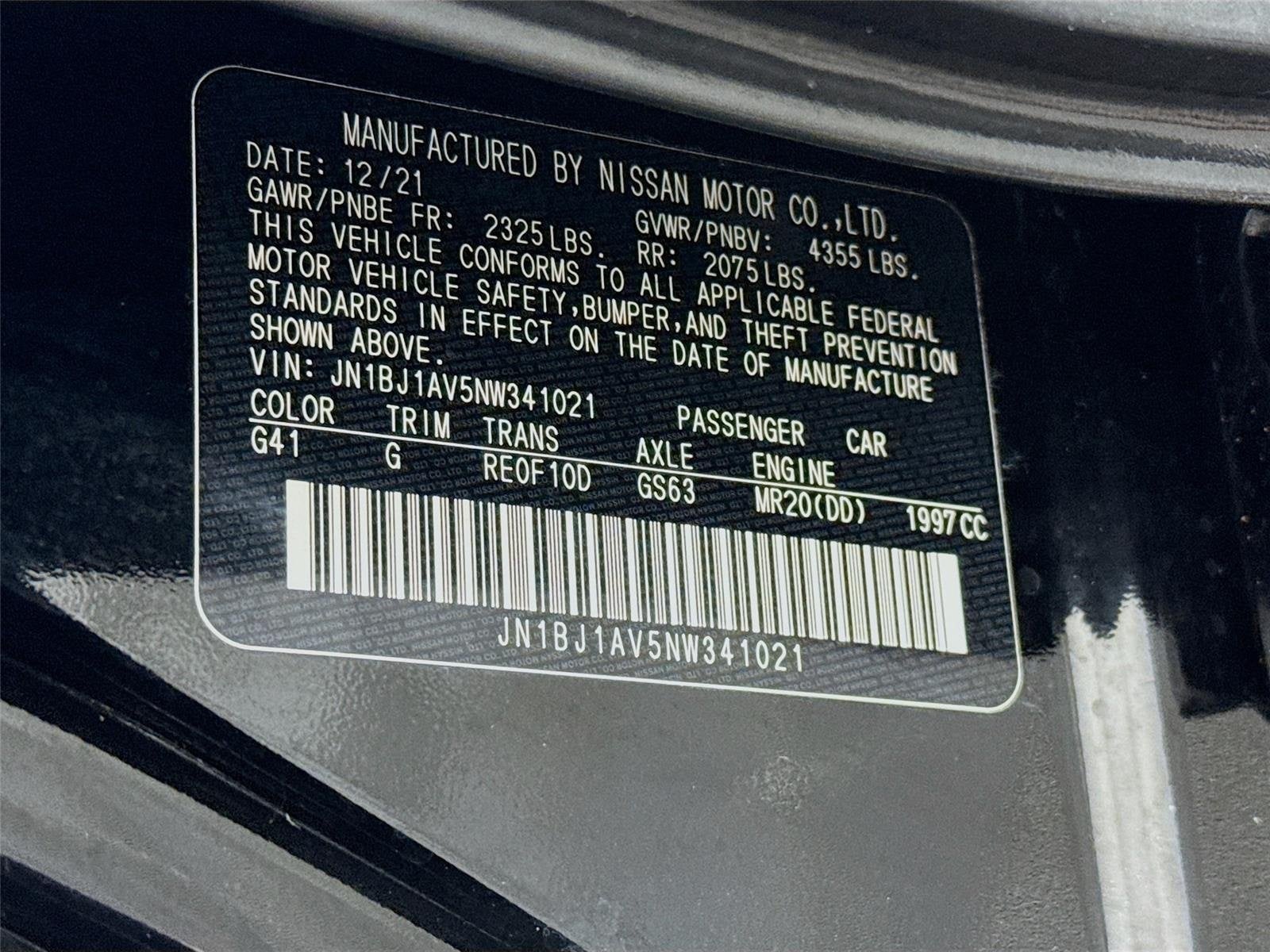 2022 Nissan Rogue Sport S