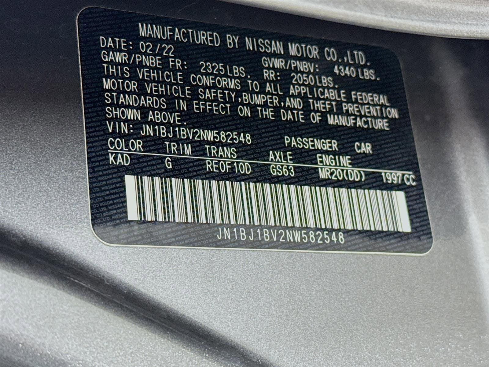 2022 Nissan Rogue Sport SV