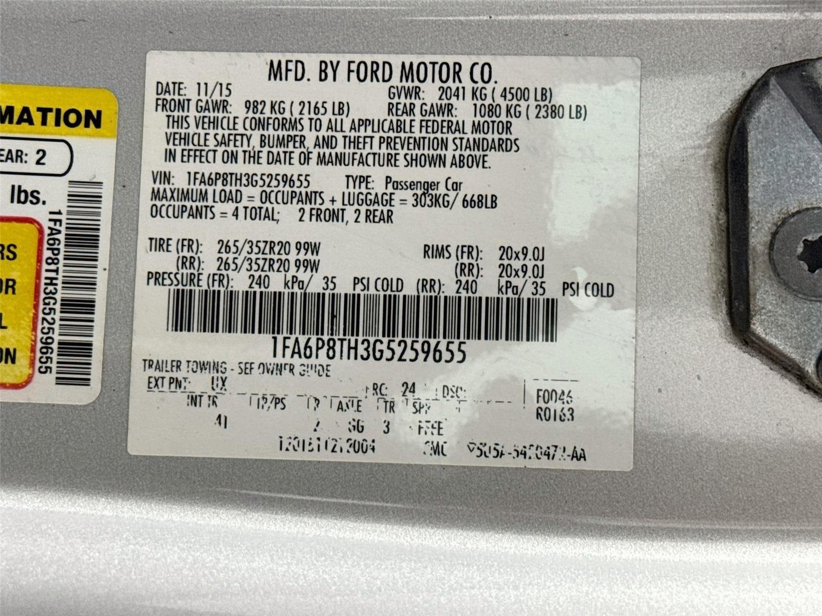 2016 Ford Mustang EcoBoost Premium