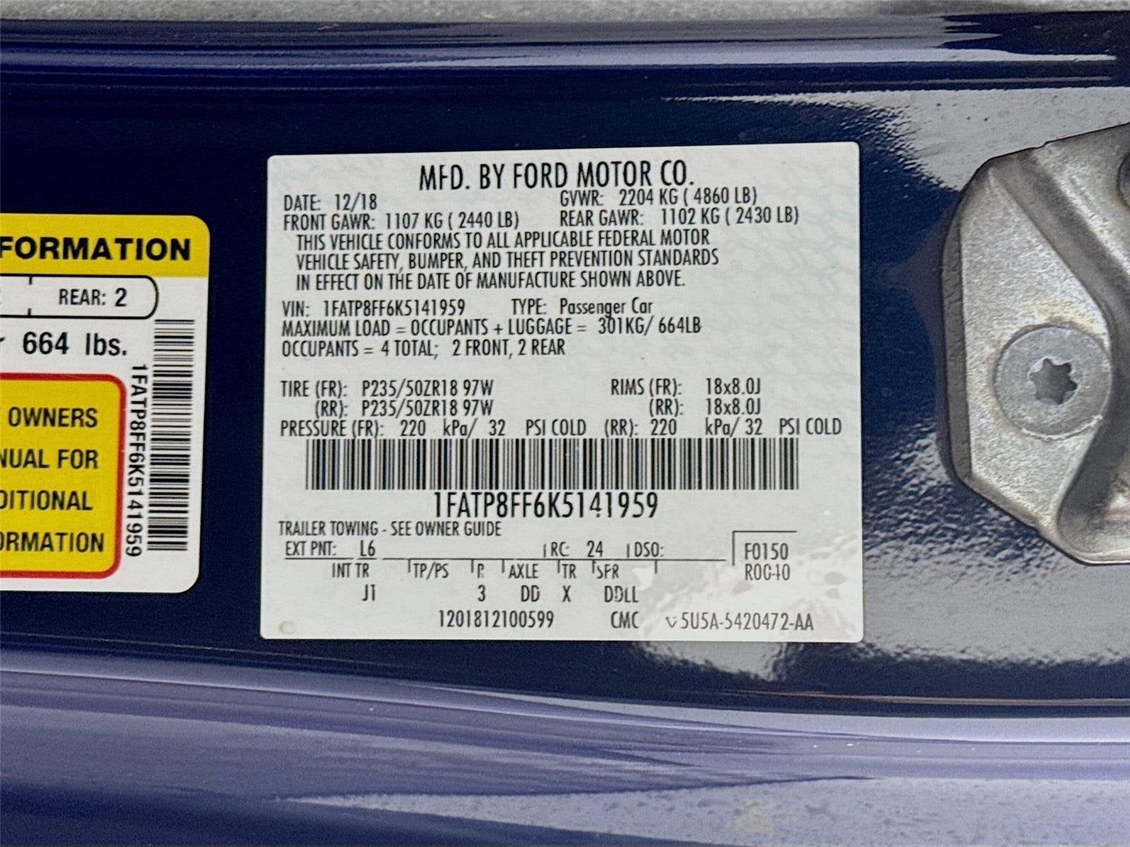 2019 Ford Mustang GT Premium