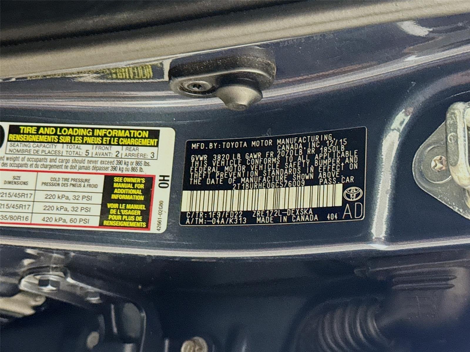 2016 Toyota Corolla LE