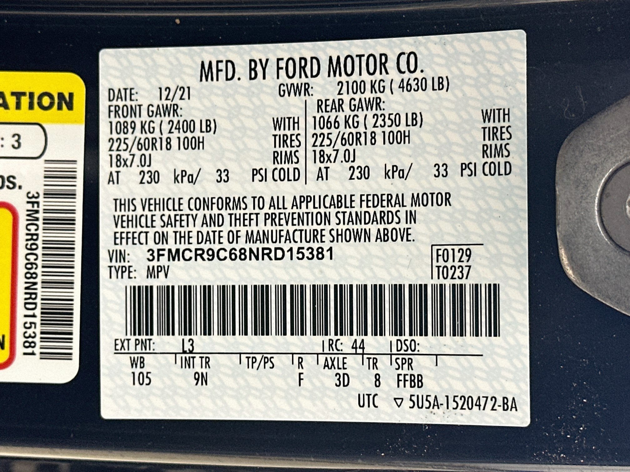 2022 Ford Bronco Sport Outer Banks