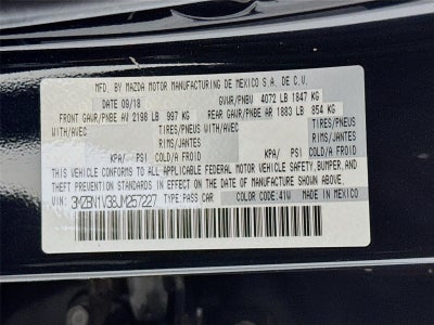 2018 Mazda Mazda3 4-Door Touring