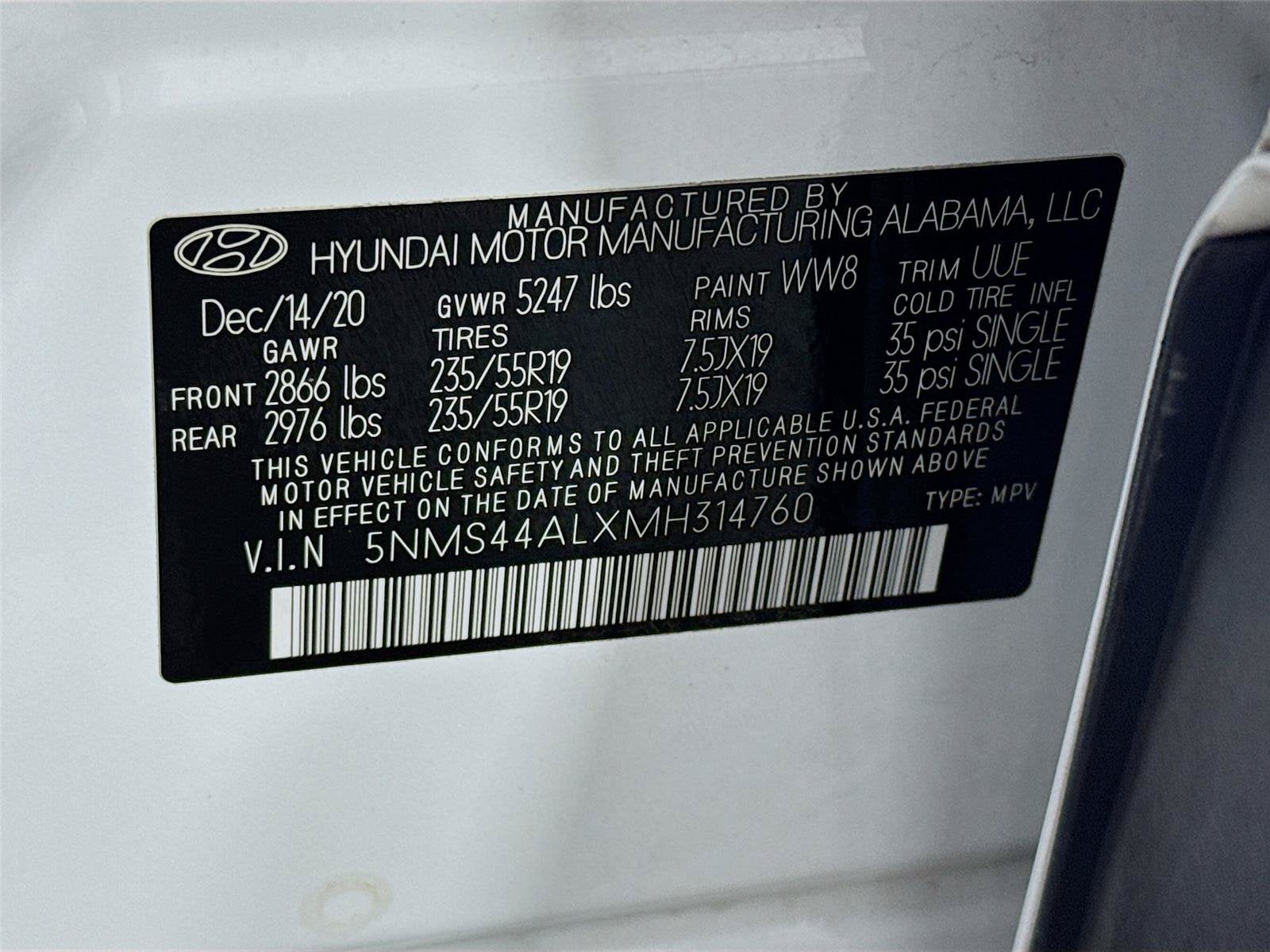 2021 Hyundai Santa Fe Limited