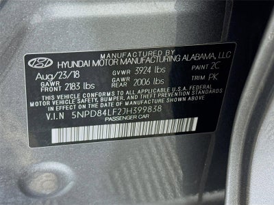 2018 Hyundai ELANTRA SEL