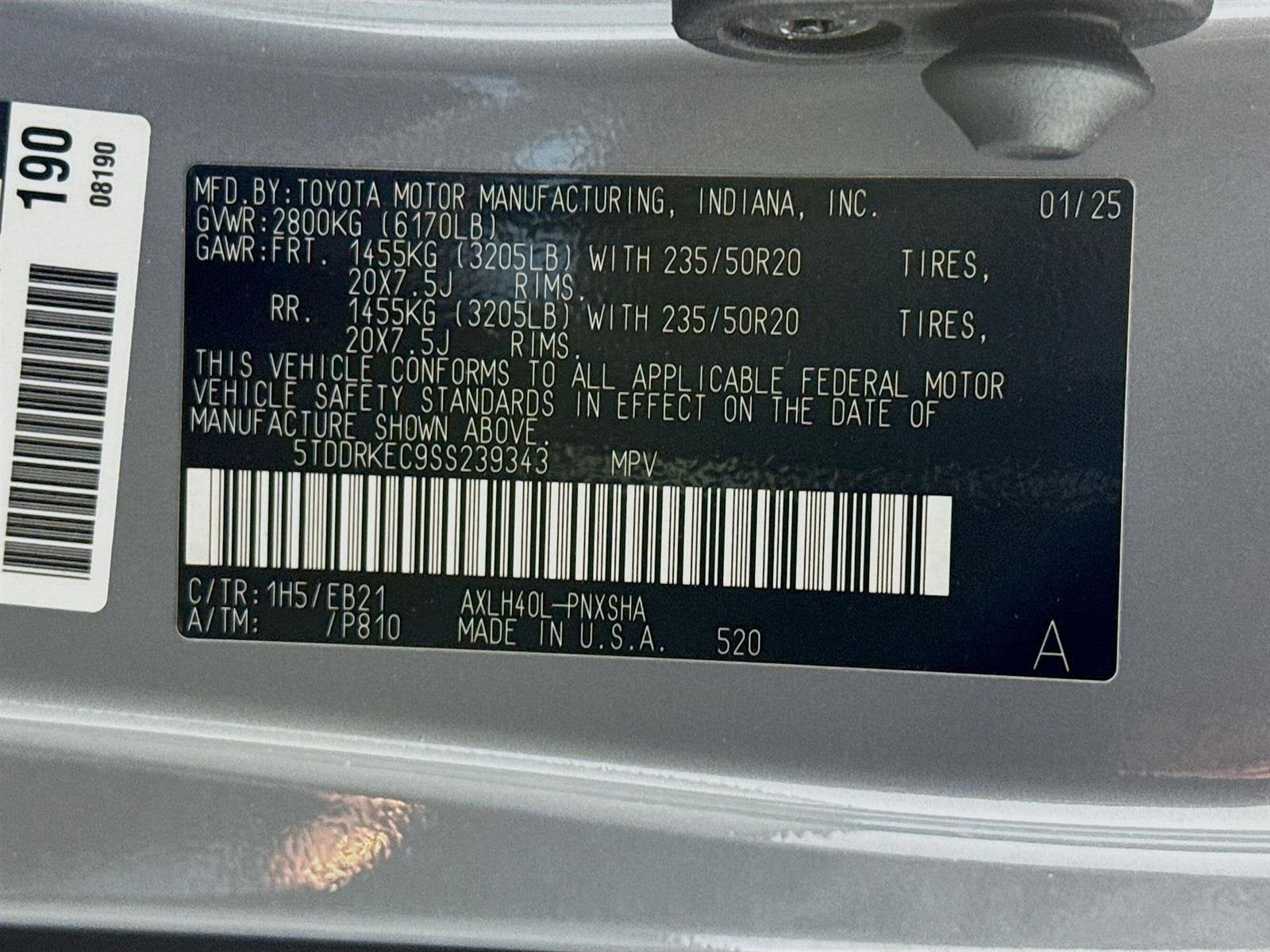 2025 Toyota Sienna XSE