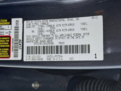 2021 Toyota Tundra 2WD 1794 Edition