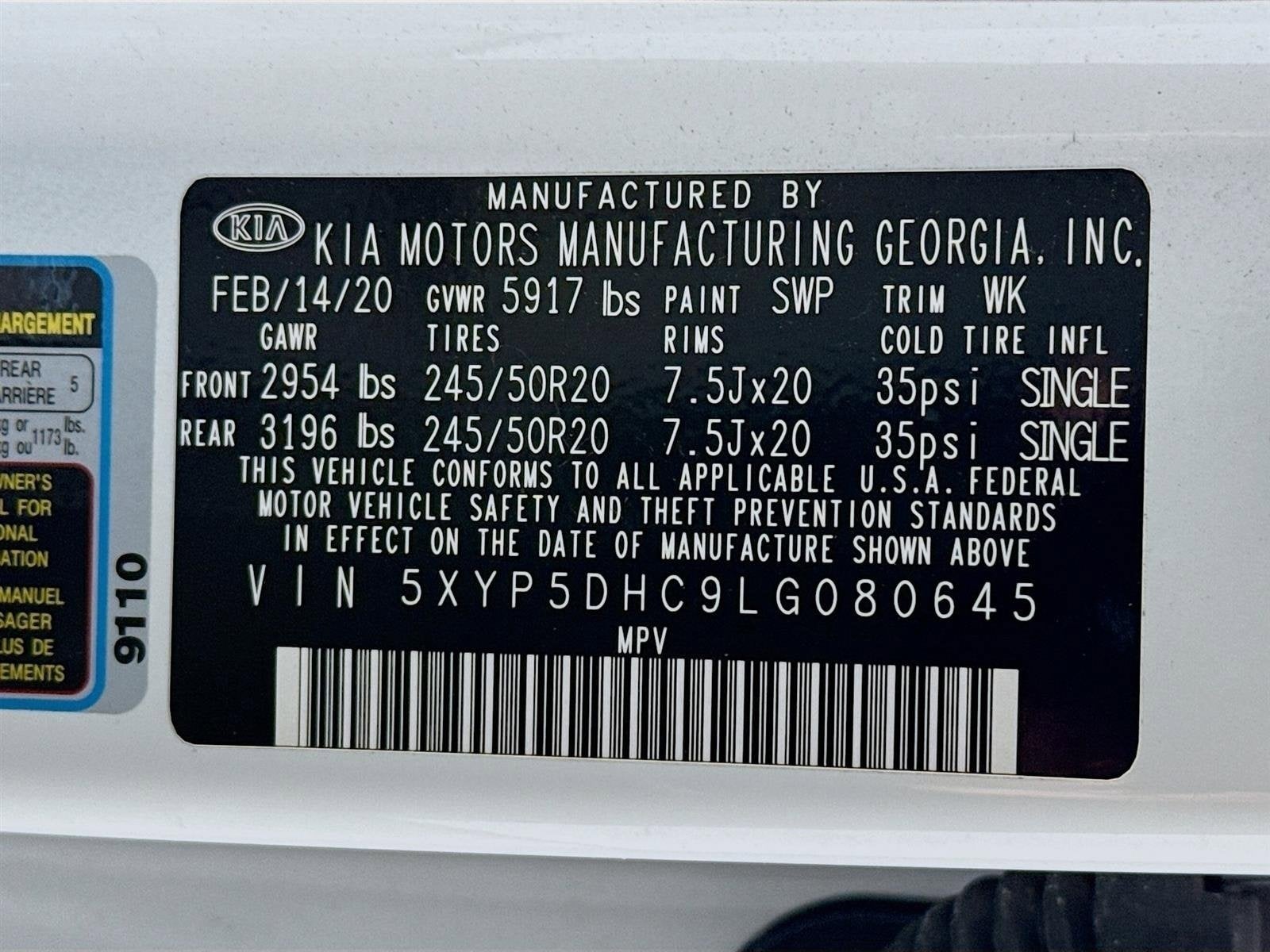 2020 Kia Telluride SX