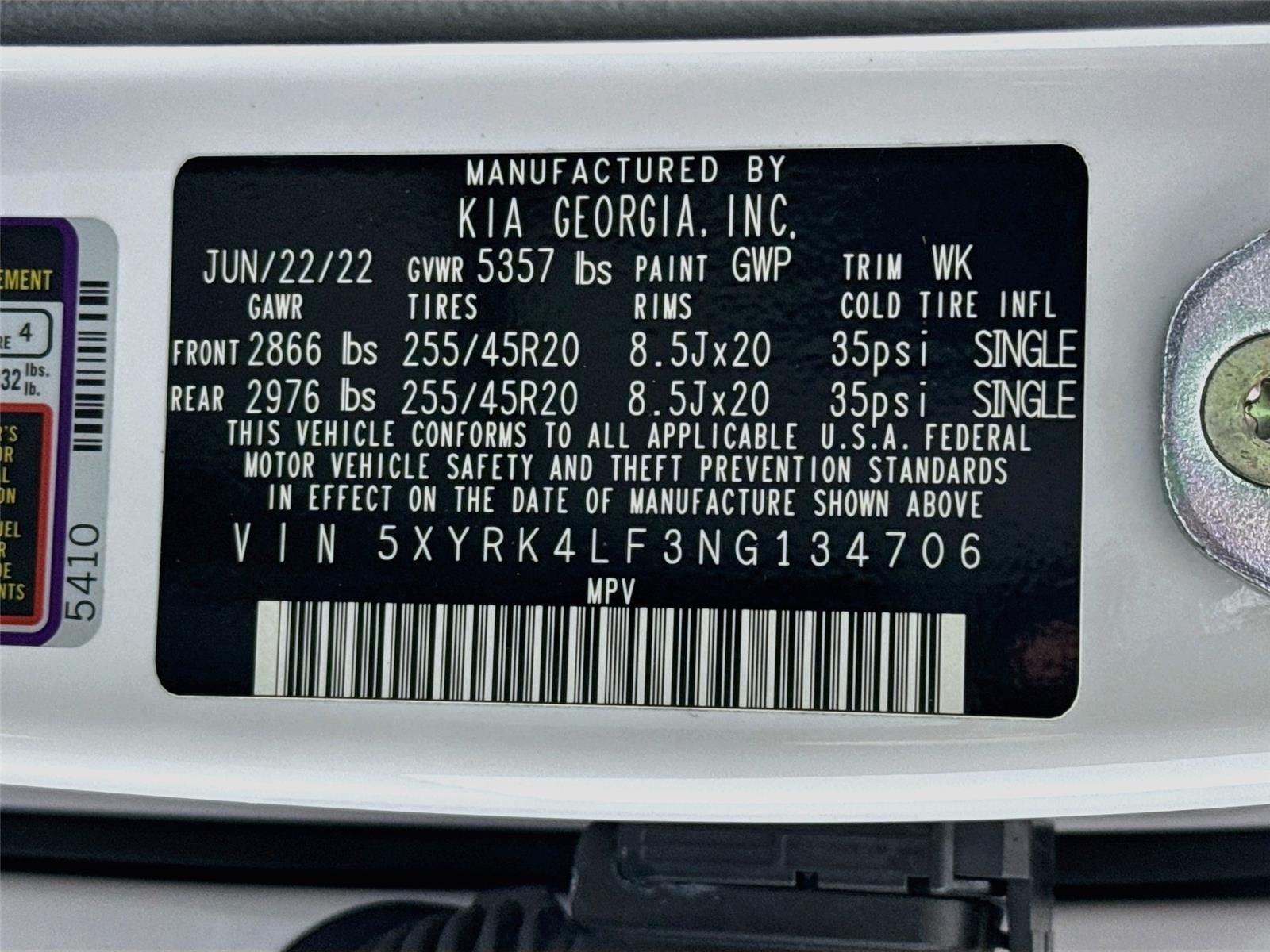 2022 Kia Sorento SX