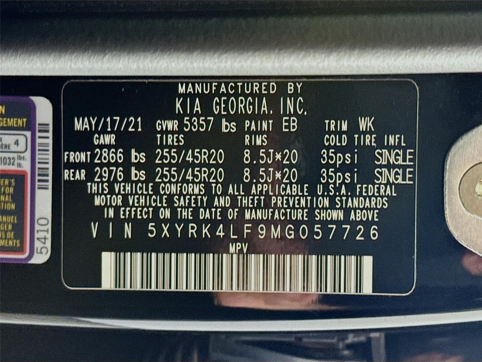 2021 Kia Sorento SX Prestige