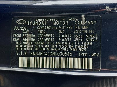 2022 Hyundai Tucson Hybrid Blue