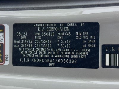 2025 Kia Carnival Hybrid EX