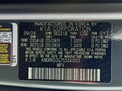 2025 Kia Sorento Hybrid SX Prestige
