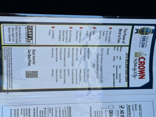 2015 McLaren 650S Base