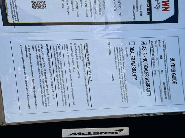 2015 McLaren 650S Base