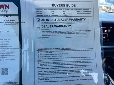 2022 Porsche 911 GT3