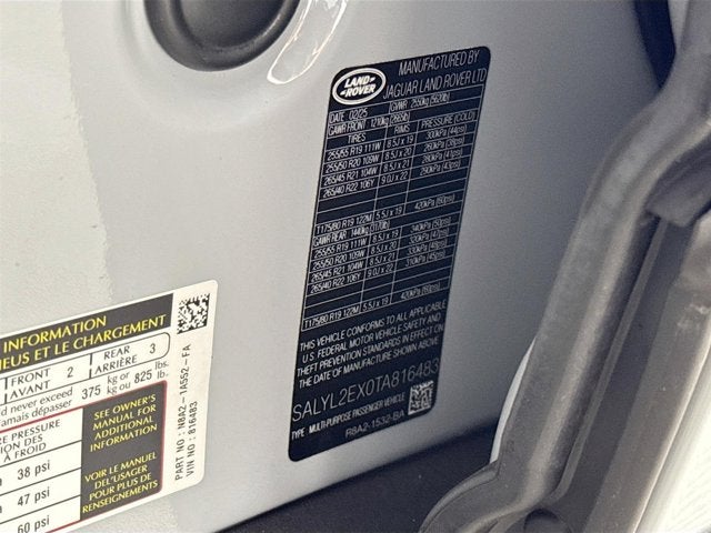 2026 Land Rover Range Rover Velar Dynamic SE