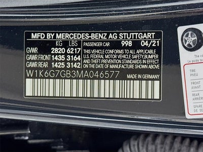 2021 Mercedes-Benz S-Class S 580
