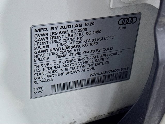 2021 Audi Q7 45 Premium Plus