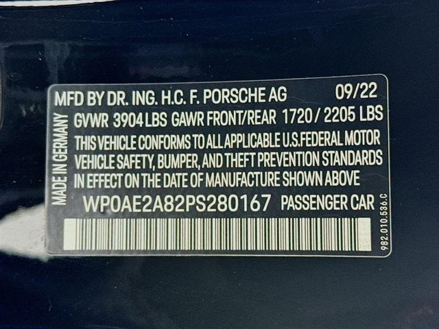 2023 Porsche 718 Cayman GT4 RS