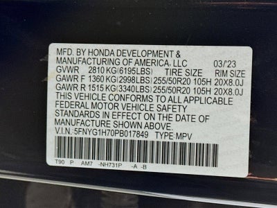 2023 Honda Pilot Touring