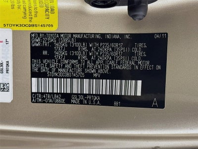 2011 Toyota Sienna XLE