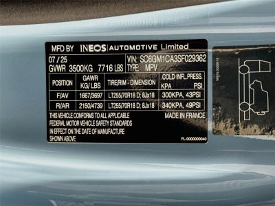 2025 INEOS Grenadier Station Wagon Fieldmaster Edition