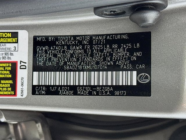 2021 Lexus ES ES 350