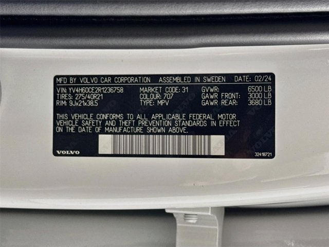 2024 Volvo XC90 Recharge Plug-In Hybrid Plus Bright Theme