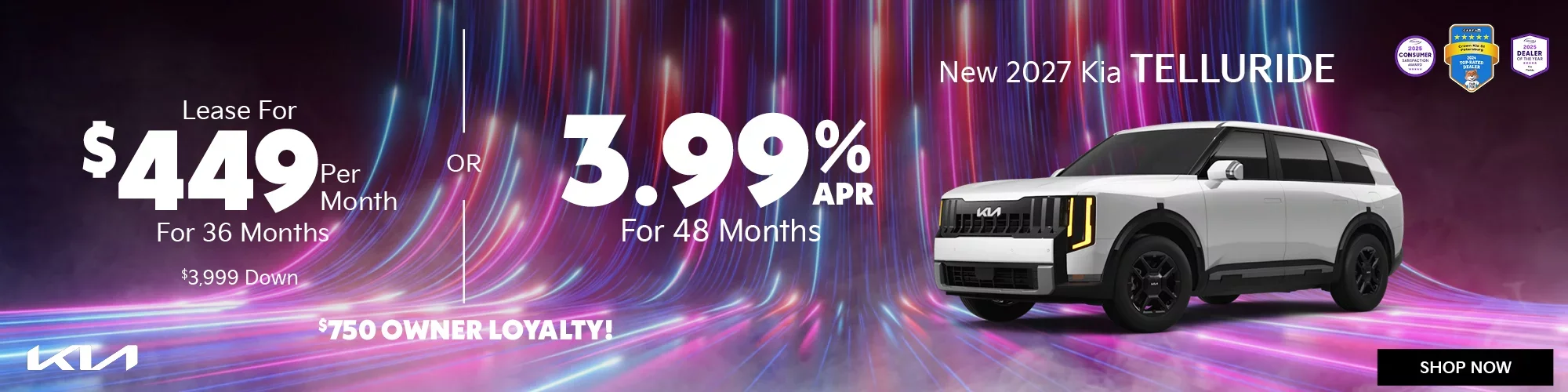 New 2027 Kia Telluride Lease or Finance Offer